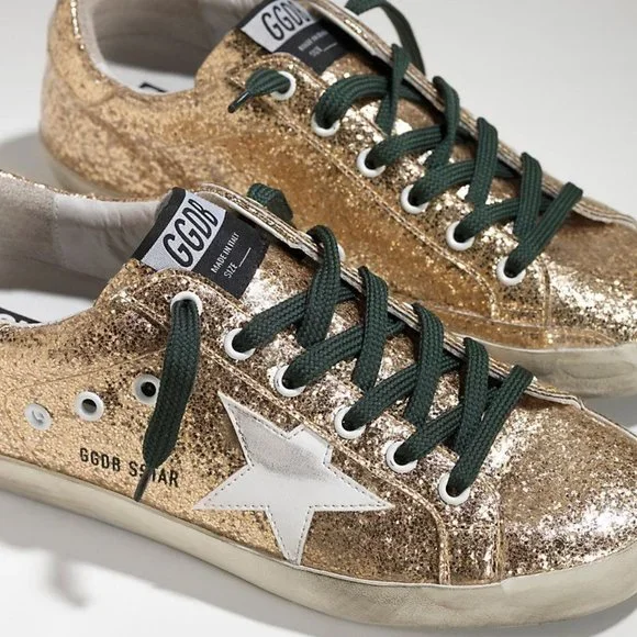 Golden Goose | Shoes | Golden Goose Gold Glitter Superstar